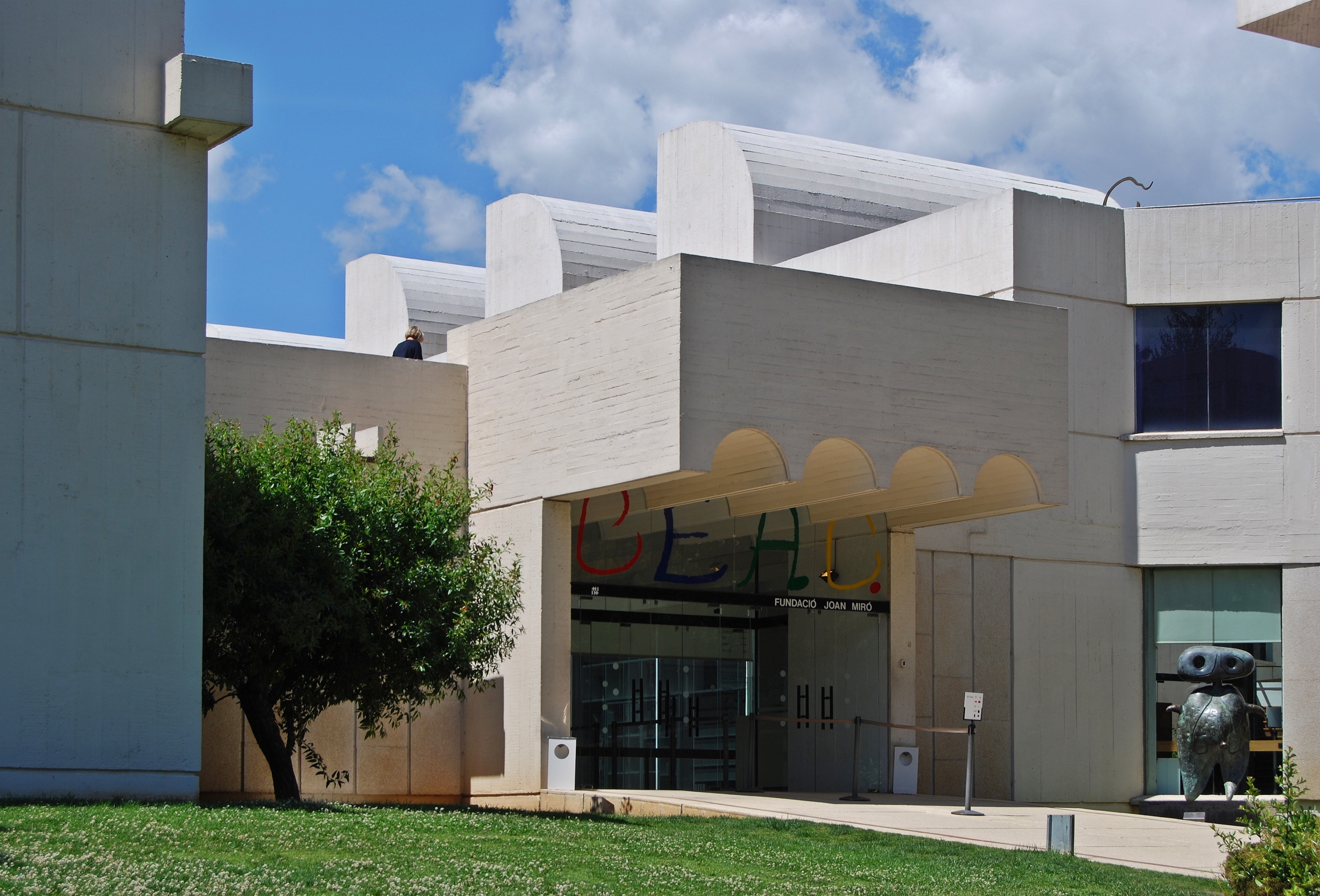Entrada de la Fundació Joan Miró en Montjuïc